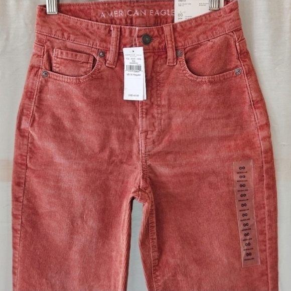 NWT American Eagle Mom Straight Cords Women's Size 00 - Picture 11 of 12